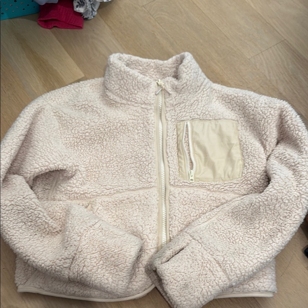 Athleta girl Cozy Cream Sherpa Jacket